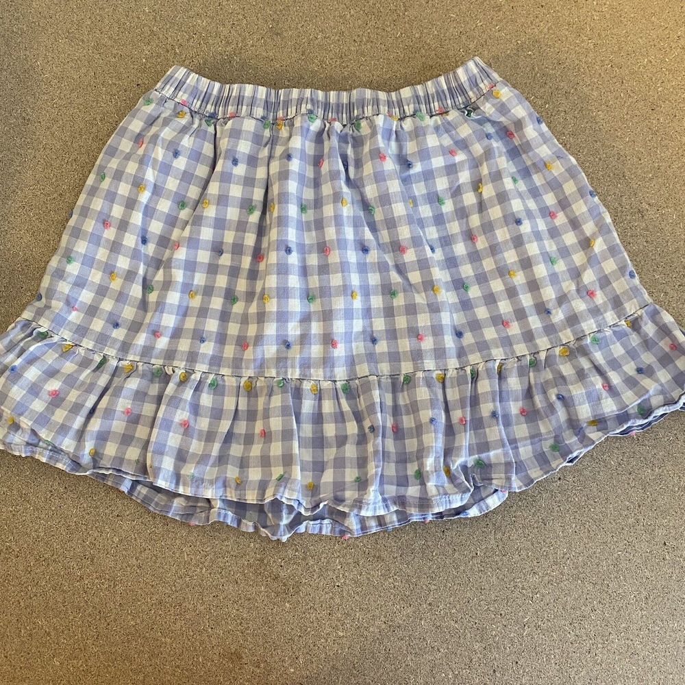 Baby Gap Girls Purple/White Gingham Skirt Size 5t; Knee Length; Fully Lined